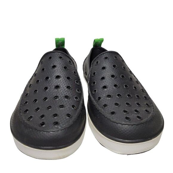 Sanuk Lil Walker Water Shoes Big Kids Size 1 Youth Black Slip On Loafer Unisex - Picture 3 of 13